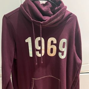 Gap Burgundy Cowl-Neck Sweater